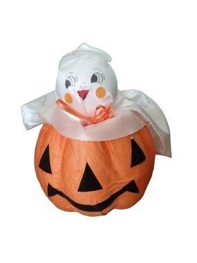 Vtg 90's Pumpkin and Ghost Halloween decor